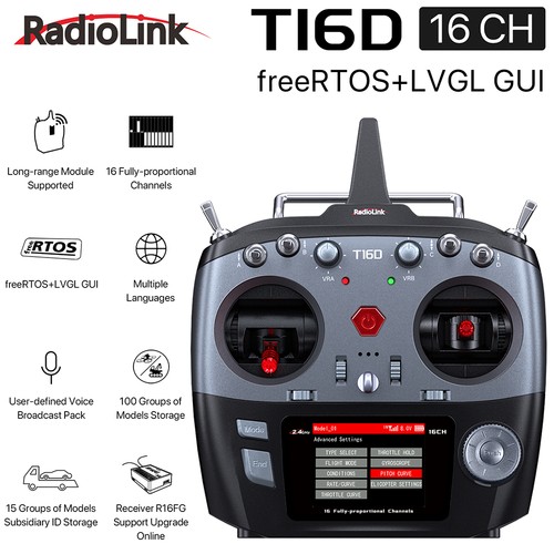 Radiolink t16d 16ch - radiolink, rc